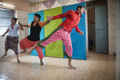 © Pascal Reynaud - Clowns Sans Frontières - Inde - 2012