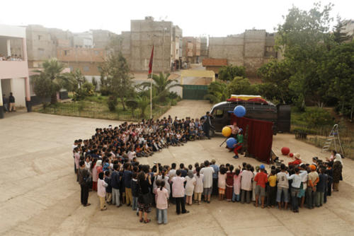 © Christophe Raynaud de Lage - Clowns Sans Frontières - Maroc - 2006