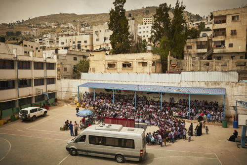 © Christophe Raynaud de Lage - Clowns Sans Frontières - Palestine - 2018