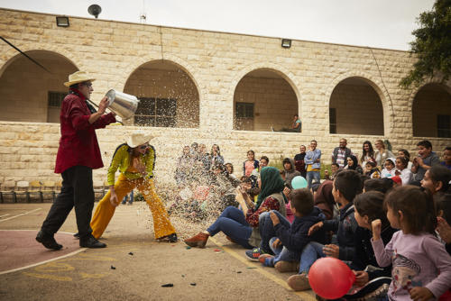 © Christophe Raynaud de Lage - Clowns Sans Frontières - Palestine - 2018