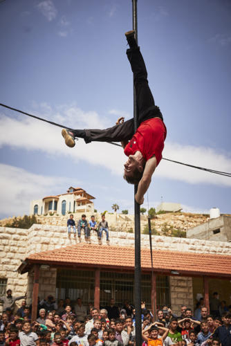 © Christophe Raynaud de Lage - Clowns Sans Frontières - Palestine - 2018