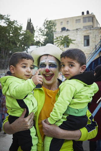 © Christophe Raynaud de Lage - Clowns Sans Frontières - Palestine - 2018