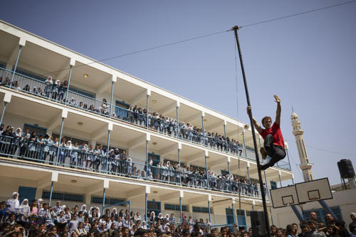 © Christophe Raynaud de Lage - Clowns Sans Frontières - Palestine - 2018