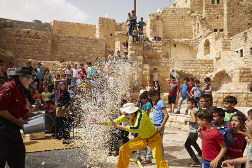 © Christophe Raynaud de Lage - Clowns Sans Frontières - Palestine - 2018