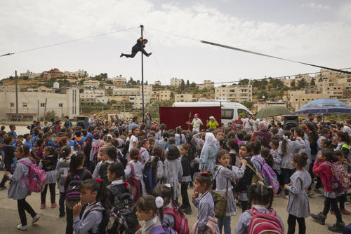 © Christophe Raynaud de Lage - Clowns Sans Frontières - Palestine - 2018